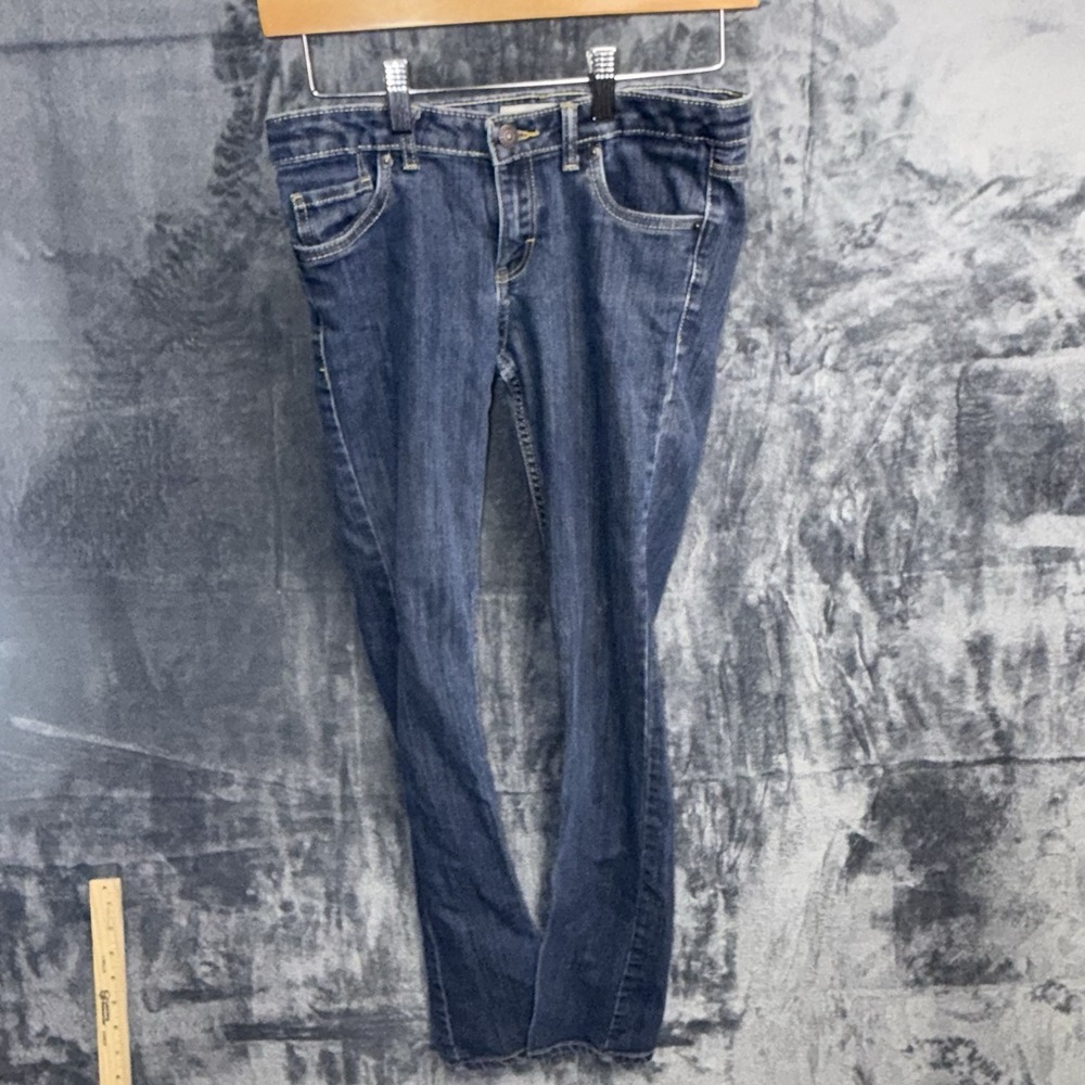 Women's Levi 711 Skinny Blue Jeans Denim Pants Size 16 Regular Stretch 115